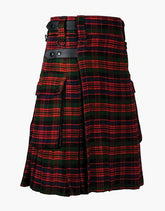 MACDONALD TARTAN POCKETS UTILITY KILT - scottish kilt jacket